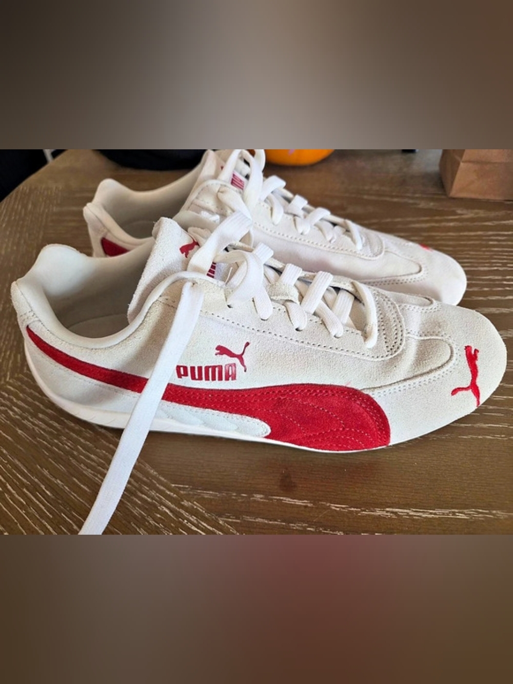 Puma Speedcat Sneakers White & Red